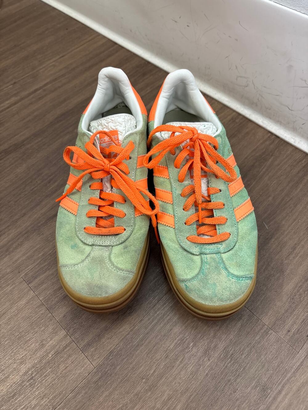Adidas Green Gazelle Swede Stacked Sneaker Sz 7